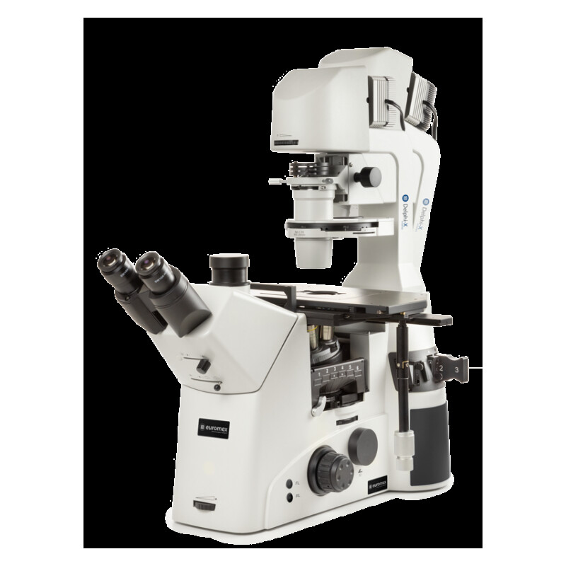 Microscope inversé Euromex DI.1053-PLPHFi, trino, 100-400x, IOS, LED