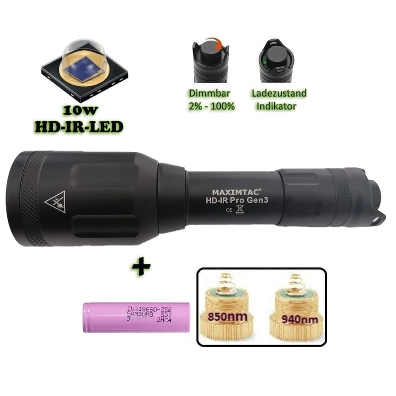 Maximtac HD-IR Pro Gen 3 LED-IR-Aufheller