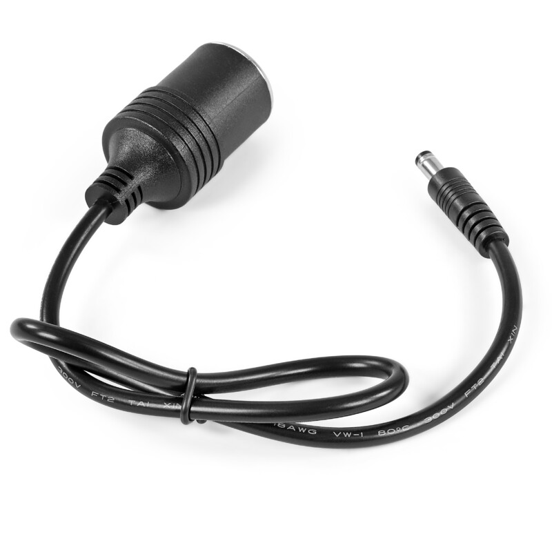 Câble Omegon Connos DC 5,5-2,1 mm - Prise allume-cigare