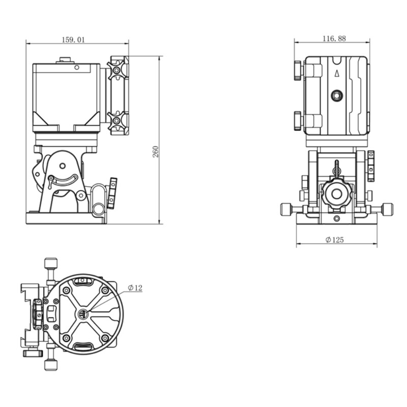 Monture iOptron HAE43C-EC AZ/EQ dual SWG