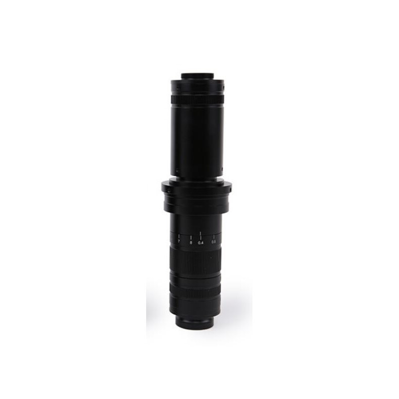 ToupTek Mikroskop Zoom-Objektiv Set TZM0880D, Zoom 0.8-8x, 1x C-mount, inkl. Polarisations-Ringlicht