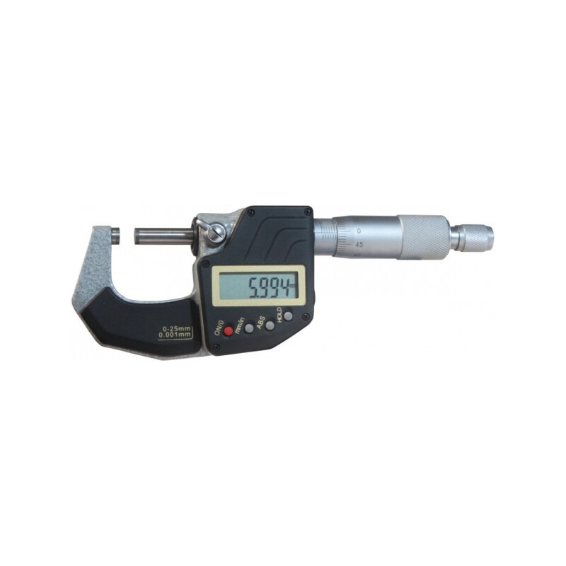 (SP) 25mm Digital Bügelmessschraube mit Ratsche, 0,001mm, DIN 863 - Metav IndustryLine