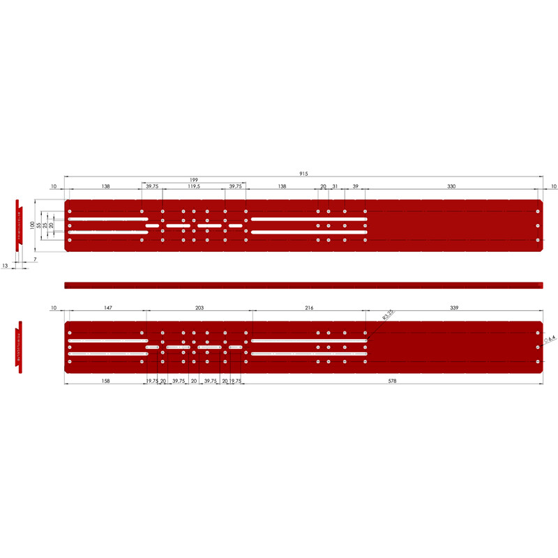 PrimaLuceLab Rail prismatique PLUS style Losmandy 915 mm