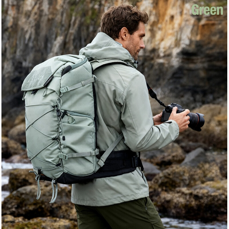 Leofoto Backup Backpack 35L BPA-35L-BL green (Bag + Large Insert)