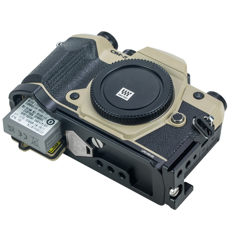 Leofoto L-Halterung LPO-OM-5II passend für OM-5 II schwarz