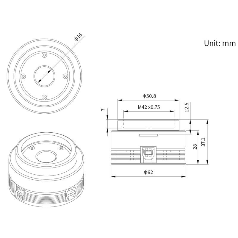 Caméra ZWO ASI 676 MM Mono