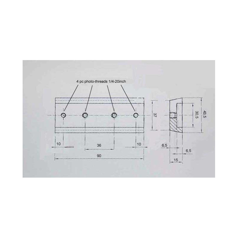 APM 90 mm queue plaque de protection en acier