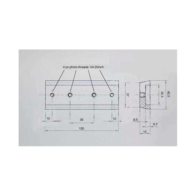 APM 150 mm queue plaque de protection en acier