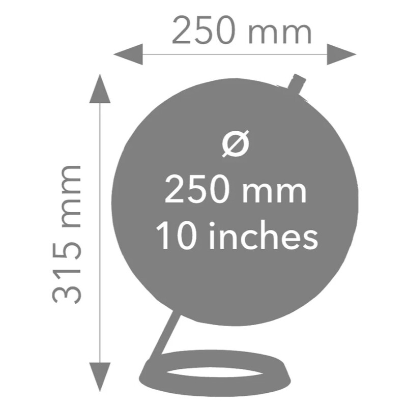Globe TROIKA 23,5° 25 cm