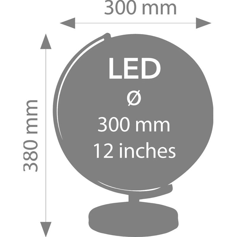 TROIKA Globus Stellar Light Touch 30 cm