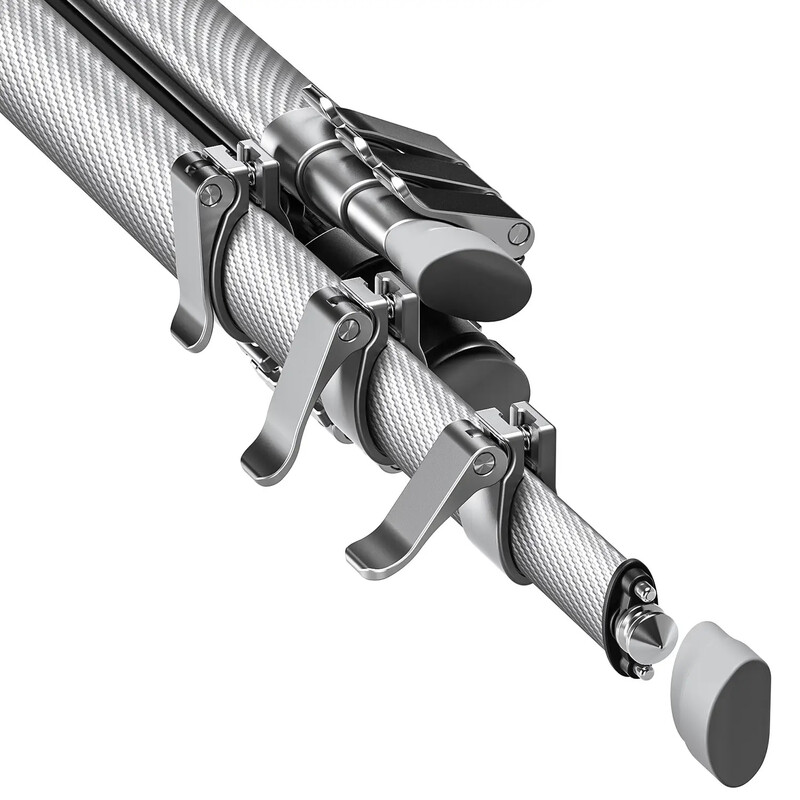 Leofoto Carbon-Dreibeinstativ AZ-235C+MBH-30 Azure Full silver