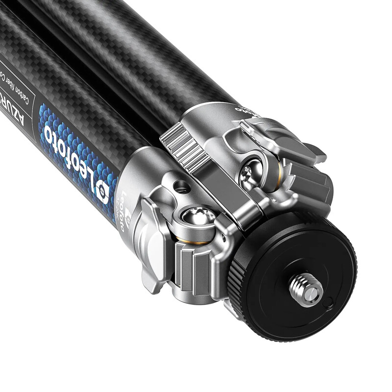 Leofoto Carbon-Dreibeinstativ AZ-204C+LH-25R Azure Half Silver