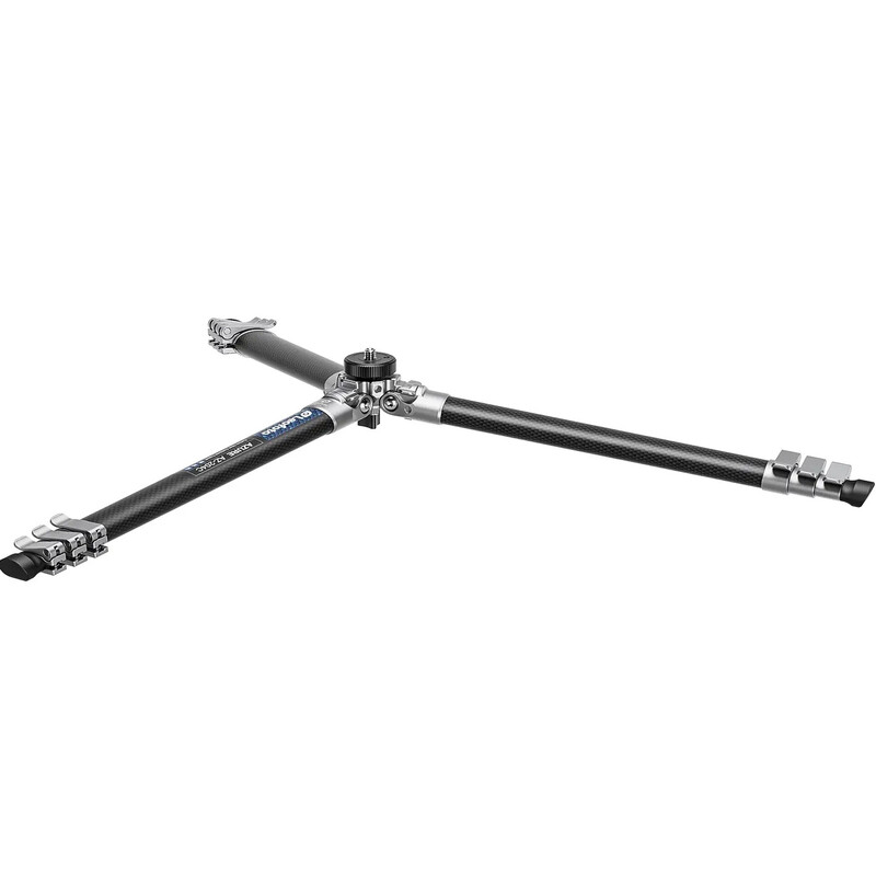 Leofoto Carbon-Dreibeinstativ AZ-204C+LH-25R Azure Half Silver