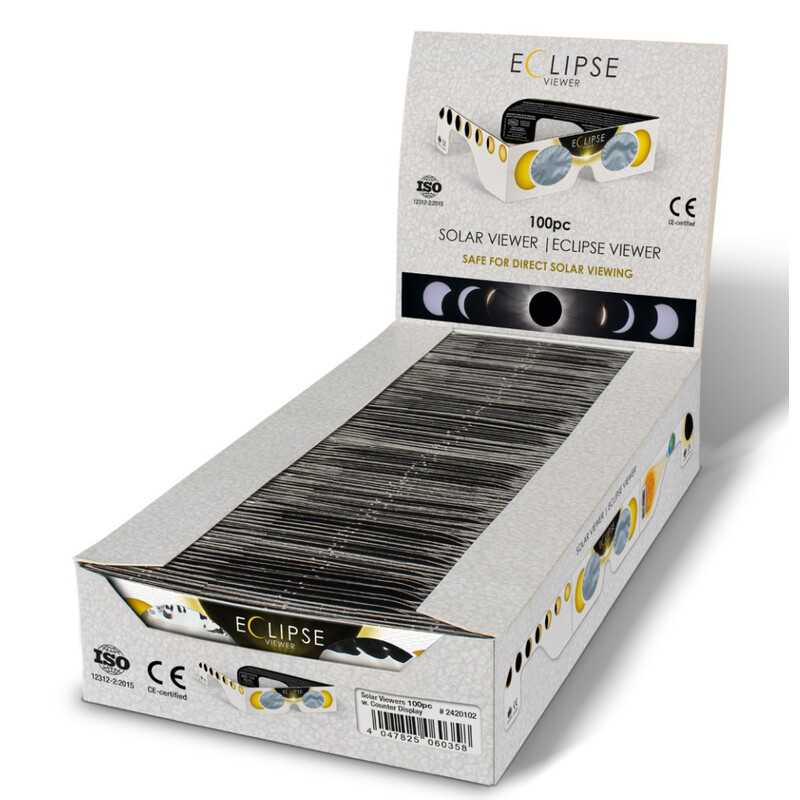Baader Sonnenfinsternis-Brille Sonnenfinsternis Sofi Beobachtungsbrille Solar Viewer AstroSolar® 100 Stück