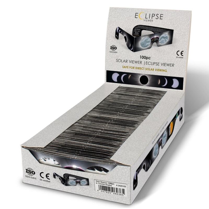 Baader Sonnenfinsternis-Brille Sonnenfinsternis Sofi Beobachtungsbrille Solar Viewer AstroSolar® 100 Stück