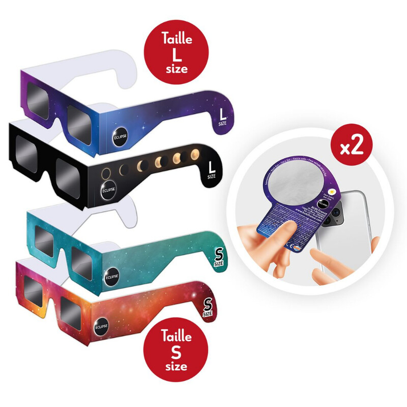 Lunettes pour éclipse solaire Buki Sonnenfinsternis-Brille Family Pack