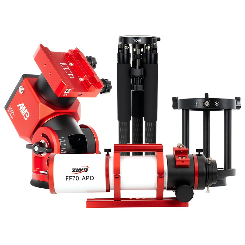ZWO Apochromatischer Refraktor AP 70/490 FF70 AM3N+PE160+TC40