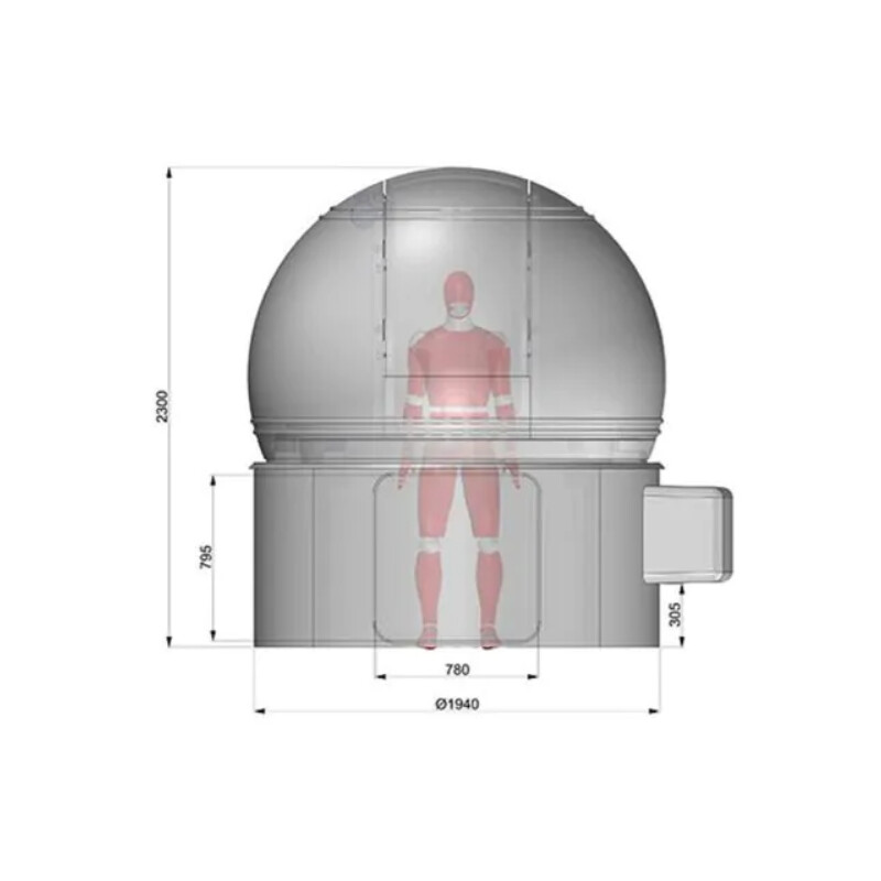 ScopeDome Sternwarten-Kuppel 2m Durchmesser H80
