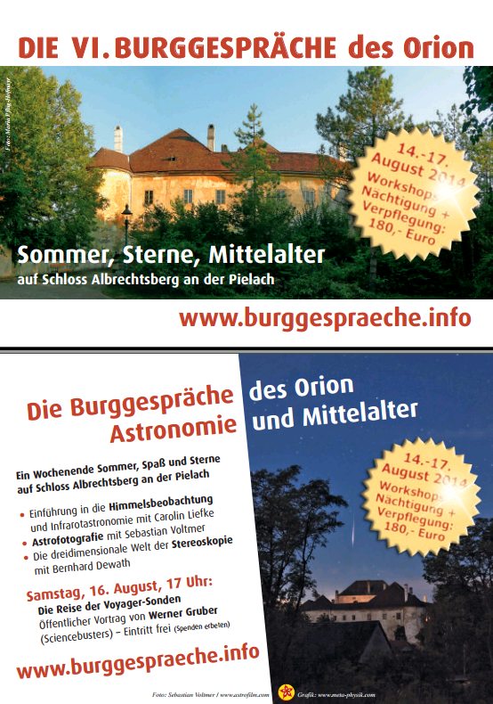 Flyer der Burggespräche