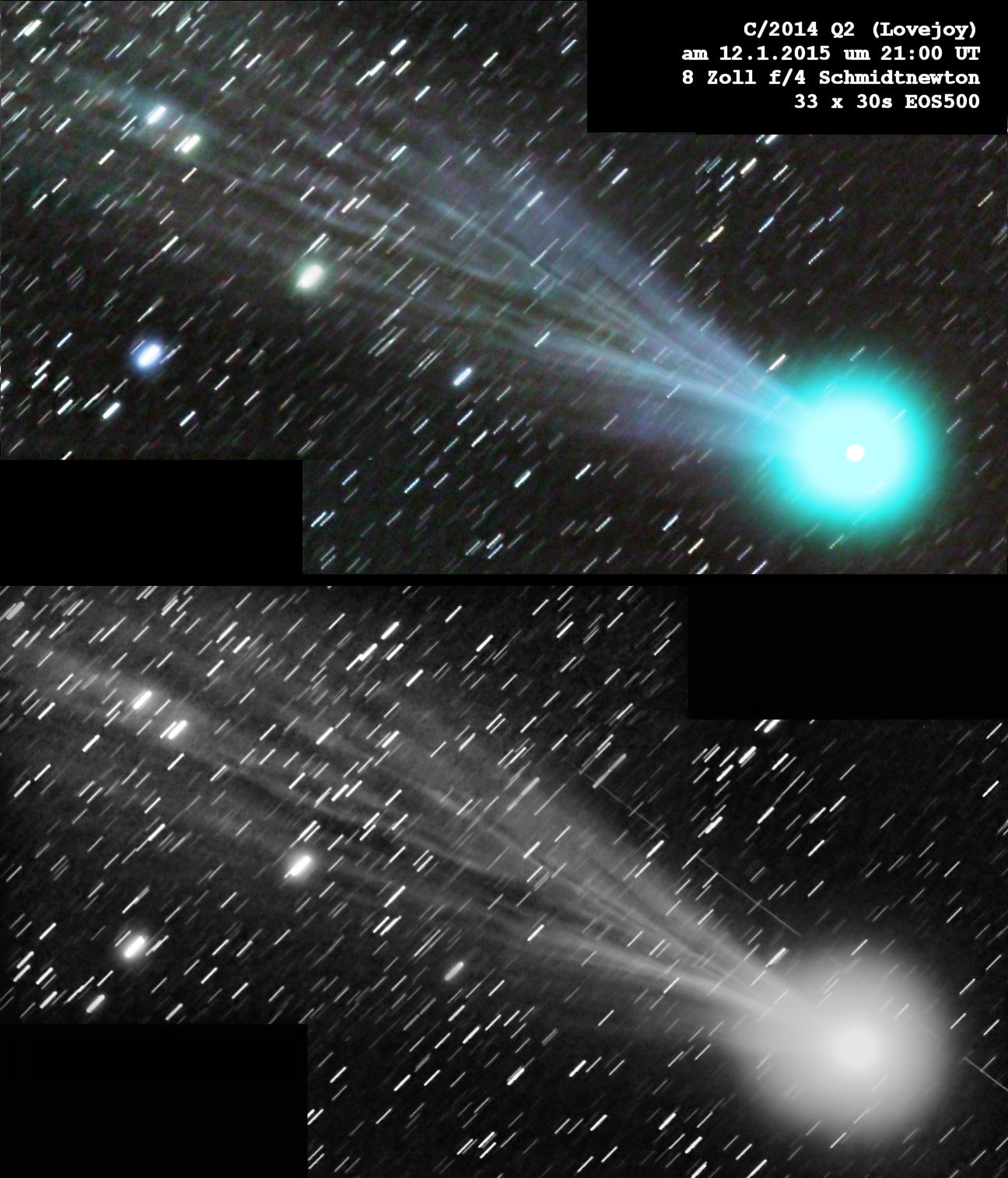 Komet Lovejoy am 12.1.2015