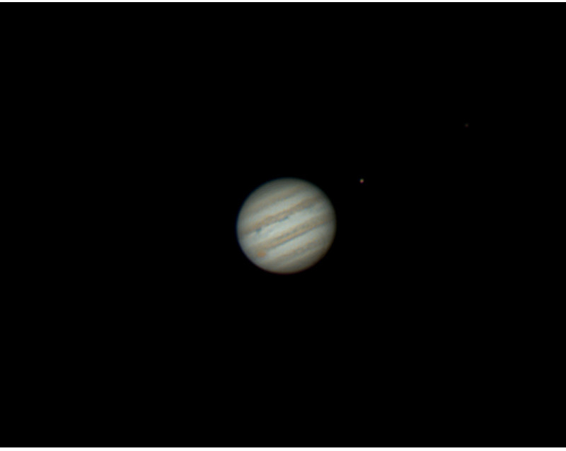Jupiter, aufgenommen mit einer Touptek Kamera