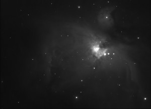 Testaufnahme: Großer Orionnebel M42 mit einem 50mm Objektiv