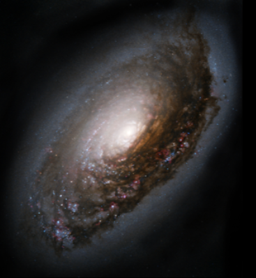 Die Galaxie M64 Quelle: Universe2go und NASA and The Hubble Heritage Team (AURA/STScl)