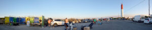 Panorama du phare de la Couronne au crépuscule